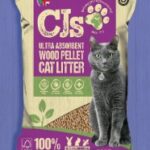 Wood pellet cat litter