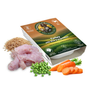 Turkey with Rice & Vegetables Wet Food Tray