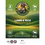 Lamb and rice performance label