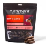 Beef and garlic sausages