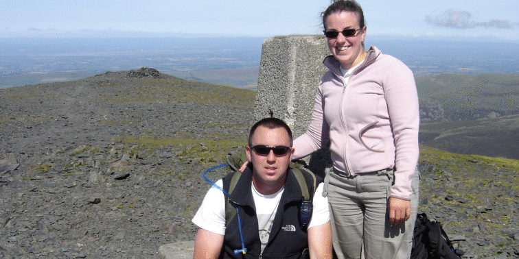Andy and Rachel Jackson from Koopa's Choice Pet Supplies, Stevenage, out hiking