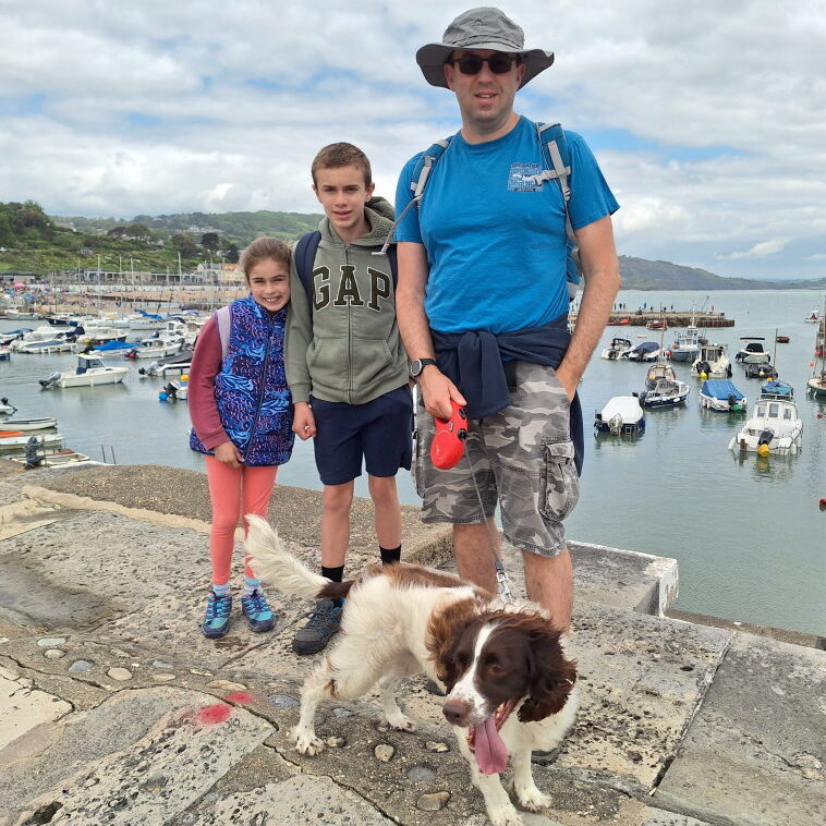 Andy Jackson from Koopa's Choice Pet Supplies, Stevenage, out with the kids and Koopa