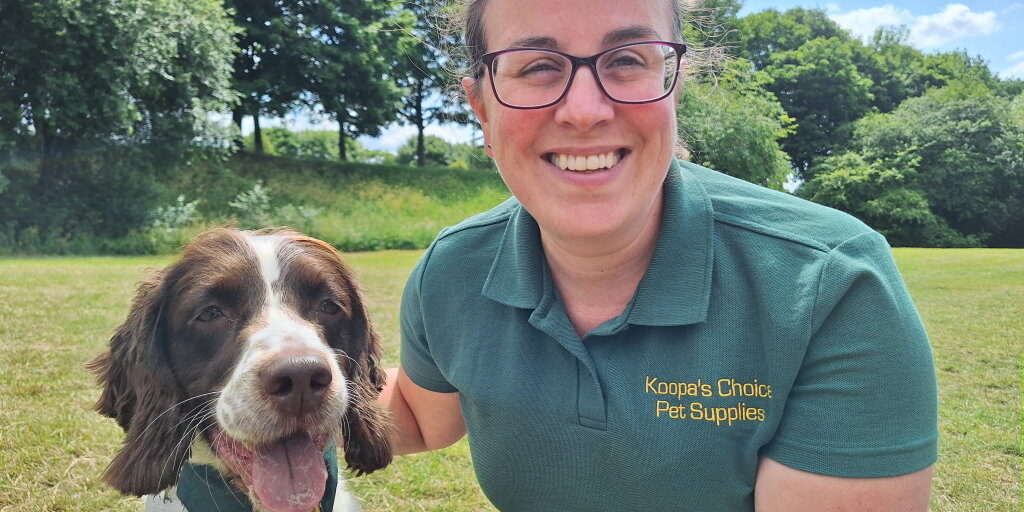 Rachel Jackson and Koopa of Koopa's Choice Pet Supplies, Stevenage